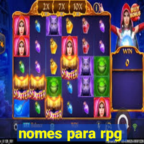 nomes para rpg